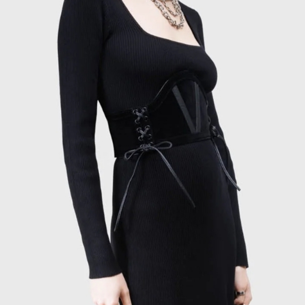 Killstar Black Corset Belt - Picture 3 of 3